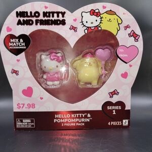 Hello Kitty and Friends: Valentines Hello Kitty & Pompompurin 2 Figure Pack